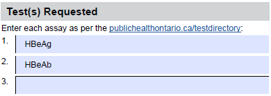 Hep B-7a Chronic Infection and Tests Requested