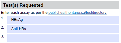 Hep B-9a Tests requested HBsAg_Anti-HBS